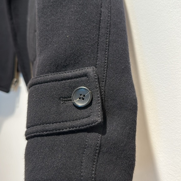 Vince Black Asymmetrical Knit Moto jacket - Picture 5 of 5